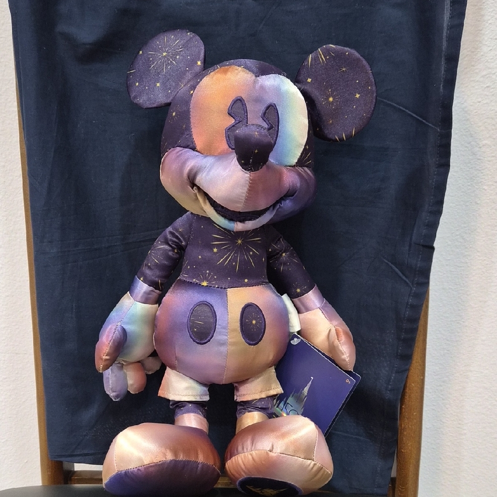 Firework Print Mickey Mouse 50th Anniversary Plush